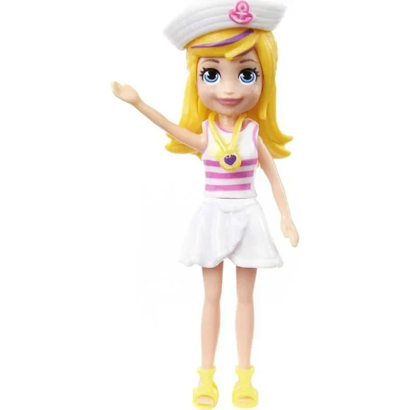 Polly Pocket Travel Toy Playset With Four (3-Inch) Dolls And 50+ Fashion Access